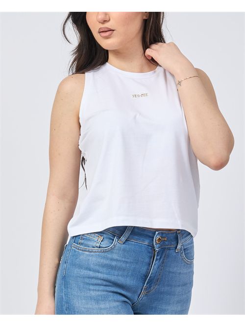 Yes Zee Sleeveless T-Shirt with Logo YES ZEE | T210-S7000101